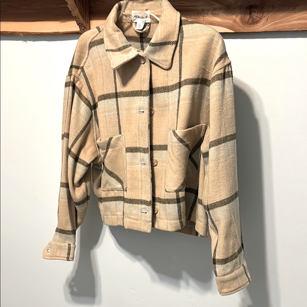 Plaid Beige Jacket